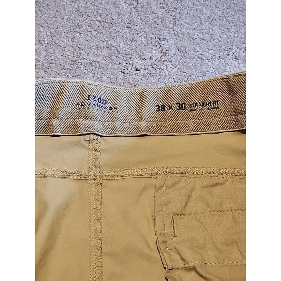 IZOD Advantage Sports Flex Performance Pants Mens 38x30 Straight Fit Khaki - Picture 6 of 14